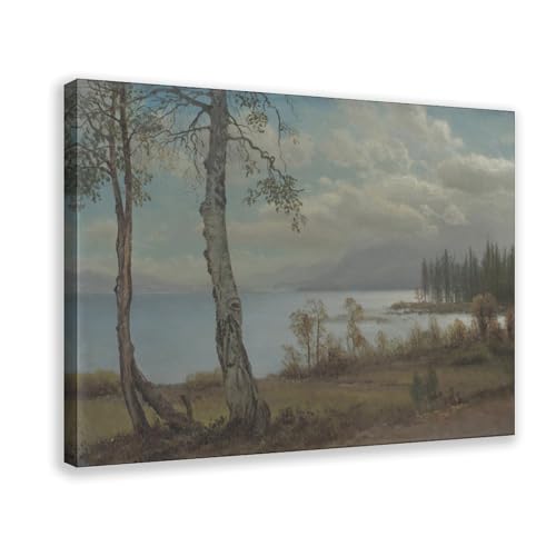 Toile Lake Tahoe 2 Albert Bierstadt - Décoration murale de salon avec finitions premium