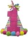 Mud Pie Baby-Girls Newborn Pink I Am One Party Hat