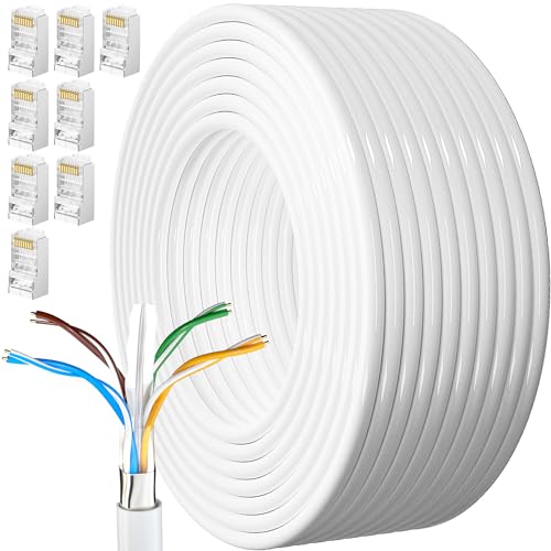 📶 La lunghezza dipende da voi: nella confezione sono inclusi 8 connettori RJ45. Prima dell'uso, è necessario essere preparati con gli strumenti di crimpatura giusti e avere una certa conoscenza della crimpatura. Un cavo può essere convertito in più cavi, in modo da non doverlo acquistare più volte. Se il cavo di rete non funziona correttamente, contattatemi e MEIPEK vi fornirà il servizio clienti.