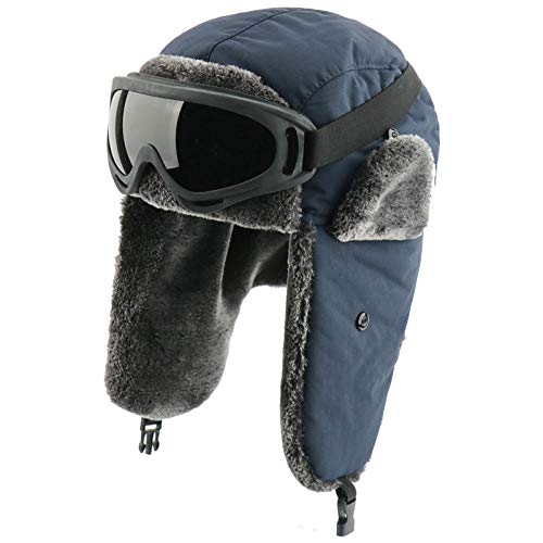 Chapka homme hiver imperméable contre le froid polaire aux oreilles