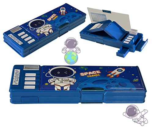 iCOOLIO Estuche de lápices doble espacio azul Cover