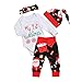 Produktbild FIRSS Baby Weihnachten Jungen Schneeflocke My 1st Christmas Tops +Weihnachtsmann Drucken Hosen+Santa Hut-Outfits Mädchen Weihnachtskostüm