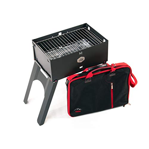 Innovativster BBQ-Grill Gizzo, Tragbare Grill, Mobiler Holzkohlegrill, Transportabler, Camping, Picknick Barbecue