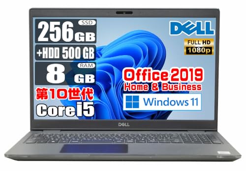 �y�����ςݕi�z ��10���� Core i5 10210U / ������ 8GB / SSD 256GB + HDD500GB / MS Office 2019 / �t��HD/�e���L�[/web�J����/WiFi/���w�h���C�u�񓋍�/Windows 11 / �I�t