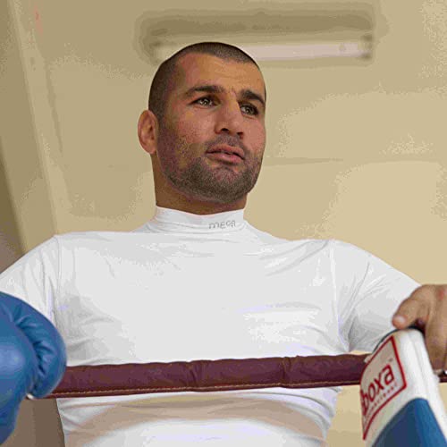 Coouv Uv Sun Protection Upf50 Ice Cooling Compression Long-Sleeved Shirt (As1, Alpha, S, Regular, Regular, White, Large) #TOP5