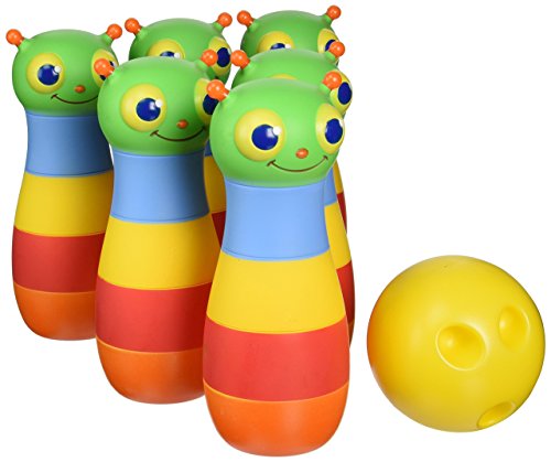 Product Image of the Melissa & Doug Sunny Patch Happy Giddy Bowling Set with 6 Pins, Bowling Ball...