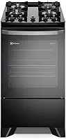 Fogão Electrolux 4 bocas Efficient com PerfectCook Preto (FE4GP) Bivolt
