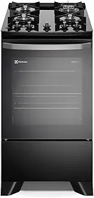 Fogão Electrolux 4 bocas Efficient com PerfectCook Preto (FE4GP) Bivolt