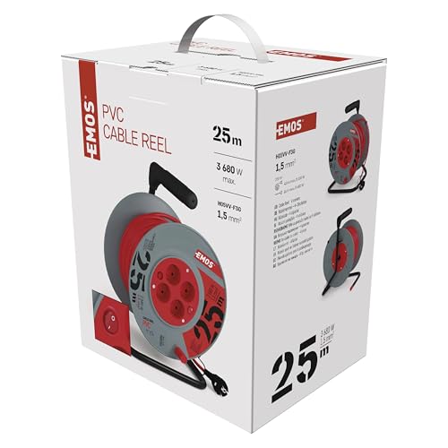 Enrollacables EMOS con interruptor y 3680W de potencia para interiores 7
