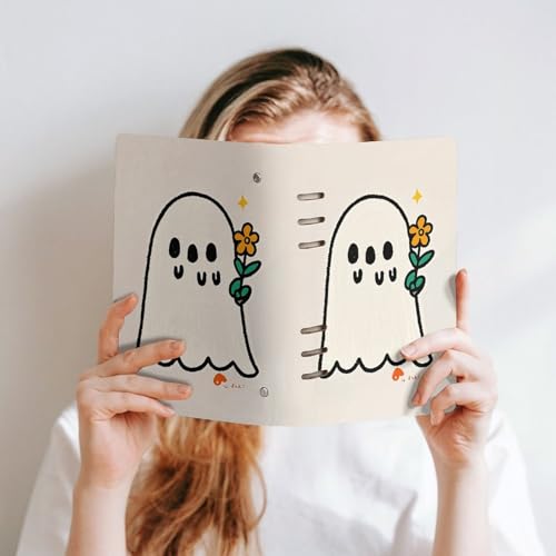 Carnet de notes A5 à anneaux Take The Flower Ghost pour bureau et journal - 6