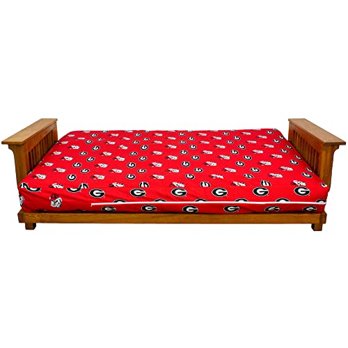College Covers Everything Comfy Georgia Bulldogs Futon Cover, Full (54" x 76" x 6") Size Fits 6" and 8" Mats - Thumbnail 4