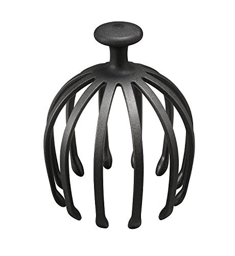 Image of Lukzer Plastic Hand Held Manual Octopus Head Scalp Massager Revive Soothes Headaches, Enhances Sleep, Relieves Stress, Stress & Anxiety Reduction (Black)