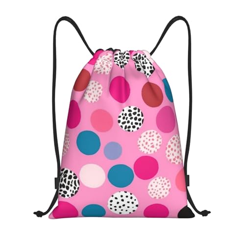 Sac à dos étanche avec cordon de serrage motif pois