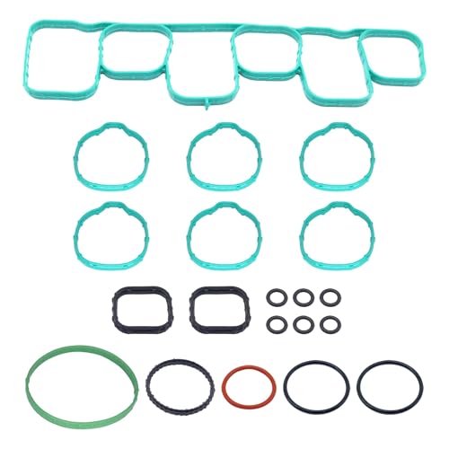 Image of Engine Intake Manifold Gasket Set Fit for Ford Lincoln Vehicle Edge Explorer F-150 Police Mustang Flex Taurus Transit-150 250 350 for MKS MKT MKZ MKX 2011-2020 Replace MS97118-1 MS971181