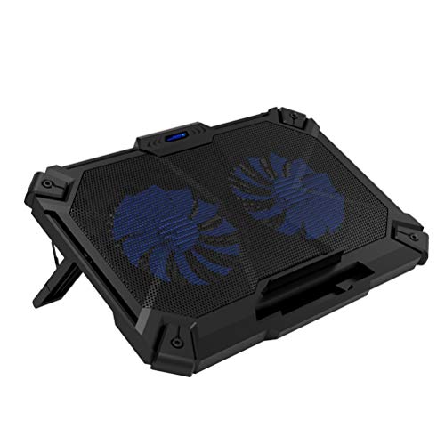 Laptop Kühler 2 USB-Ports und zwei Lüfter Laptop Cooling Pad Notebook Stand for 12-17 Zoll USB-Laptop-Tablette PC