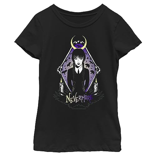 Fifth Sun Girl's Wednesday Nevermore Portrait T-Shirt