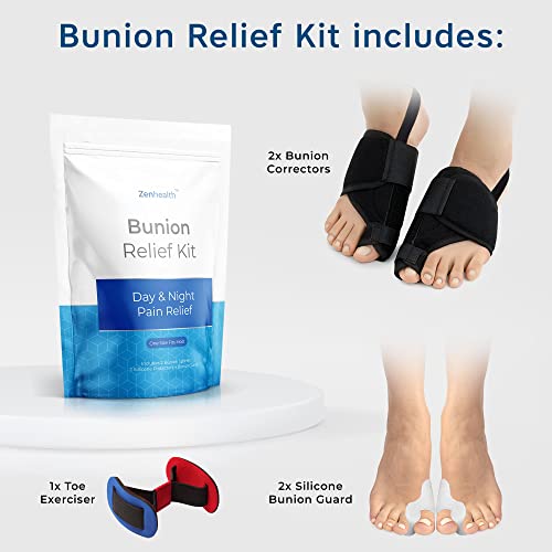 Zenhealth Bunion Corrector For Women & Men - Bunion Corrector Men Big Toe Brace, Bunion Splint Women Toe Corrector, Bunyon Fix Hallux Valgus Corrector Toe Brace Big Toe Straightener Bunyan Correct Bunion Relief #TOP4