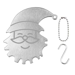 Lyricalist Grillschaber Weihnachtsmann Form Edelstahl Schaber