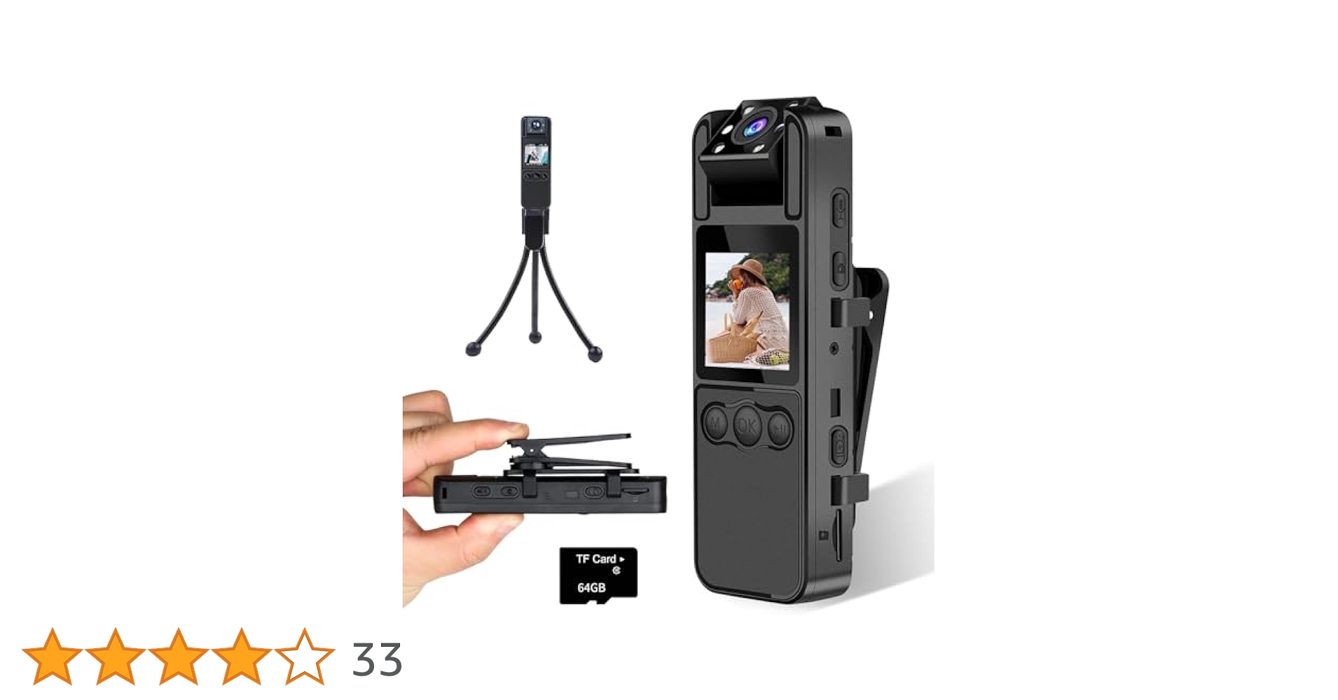 4Kビデオカメラ 小型 大容量 64G micro SDカード付 格安 Amazon