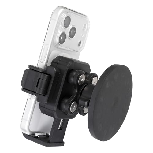 FPN Magnetic Motorcycle Phone Mount: 88 lb Strong Magnetic Pull for Gas Tank Heavy-Duty with Vibration Dampener Camera Friendly One-Handed 1-Second Lock & Release Fits 4.7-7.2 Smartphones