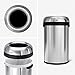 simplehuman 80 Liter / 21.1 Gallon Bullet Open Top Trash Can, Commercial Grade Heavy Gauge, Brushed Stainless Steel