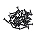Antrader Zinc Alloy Refined Modern Pull Handle Furniture Knobs for Wardrobe Cupboard Drawer, Black, 3.15