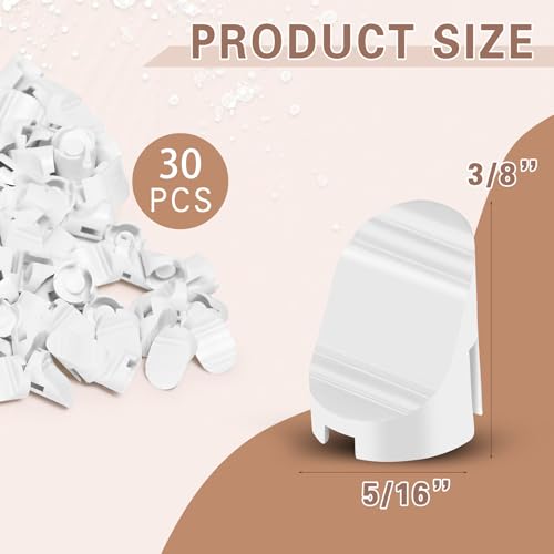 Image of 30 Pcs Entry Doors Frame Plugs for a Smooth Star Style Door 3 /8 x 5 /16 Diameter Doors Frame White Plugs Compatible with Therma-Tru Entry Doors Frame, with Storage Case