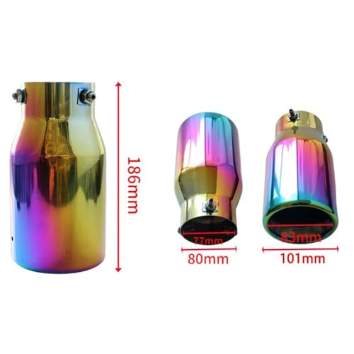 Embout d'éch补mement voiture 80mm résout le problème de canule usée avec sortie 101mm - 5