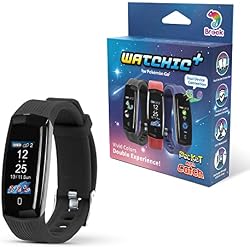 Brook Pocket Auto Catch Watchic Plus - Dual Accounts Auto Catcher, IPX7 Waterproof, 0.96 inch Color Display, for Pocket Monster go Catcher Accessory (Black)