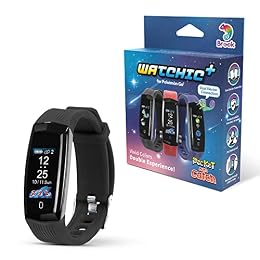 Brook Pocket Auto Catch Watchic Plus - Dual Accounts Auto Catcher, IPX7 Waterproof, 0.96 inch Color Display, for Pocket Monster go Catcher Accessory (Black)