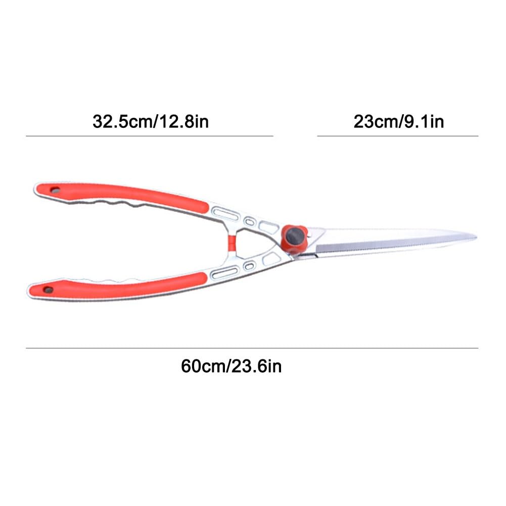 Lekkie nożyce do żywopłotu, nożyce do gałęzi, nożyce ogrodowe z długą rączką, długość 60 cm, cięcie łodyg o grubości do 1,3 cm, odpowiednie do przycinania ogrodu