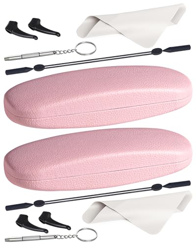 Image of RayLove Unisex Hard Shell Eyeglasses Cases, Protective Case For Glasses