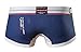 Croota Mens Underwear, Low-Rise Boxer Brief, Accented Color, CG01L Blue
