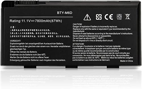 Batterie d'ordinateur portable BTY-M6D pour MSI GX60 GT70 bloc accumulateur