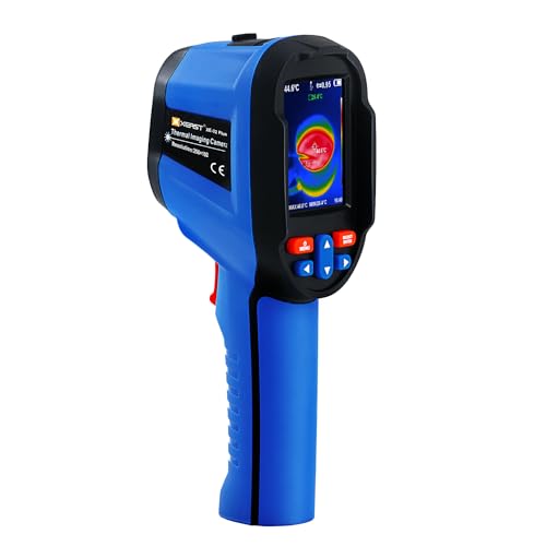 XEAST Wärmebildkamera 256 x 192 TISR IR-Auflösung, -20°C to 550°C Handheld Wärmebildkameras, 25Hz Refresh Rate, Videoaufzeichnung, WIFI-Funktion, PC-Analyse Thermokamera with LED-Fülllicht