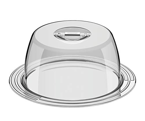 Porta Queijo/Bolo com 2 Peças Tramontina Ciclo Prata