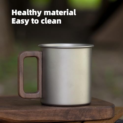 Tasse de camping en titane légère HUIOP pour sac à dos lourd - 3