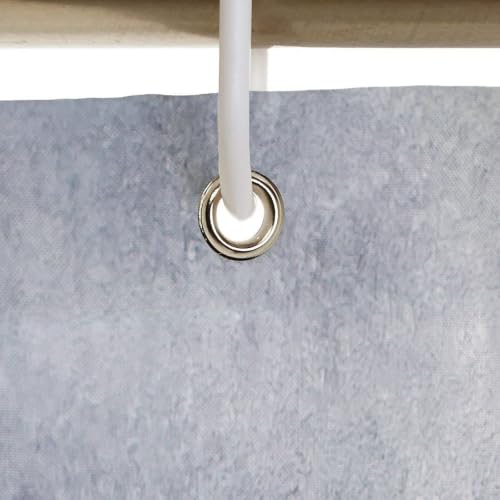 Rideau de douche 90x200cm gris abstrait en tissu polyester imperméable - 4