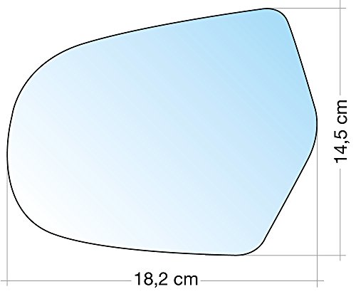 Cora 3323001 Specchio con Piastra, SX, Cromato