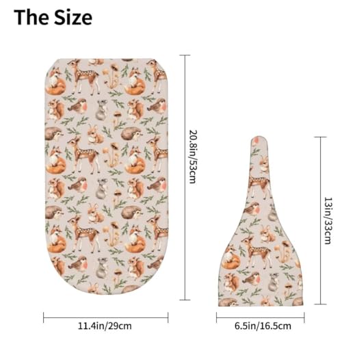 Image of Cartoon Animals Newborn Swaddling Blanket Beanie Hat Sets Soft Baby Receiving Funny Animal Blanket Soft Sleeping Bag New Born Soft Sleep Sacks for Boys Girls, Foxs