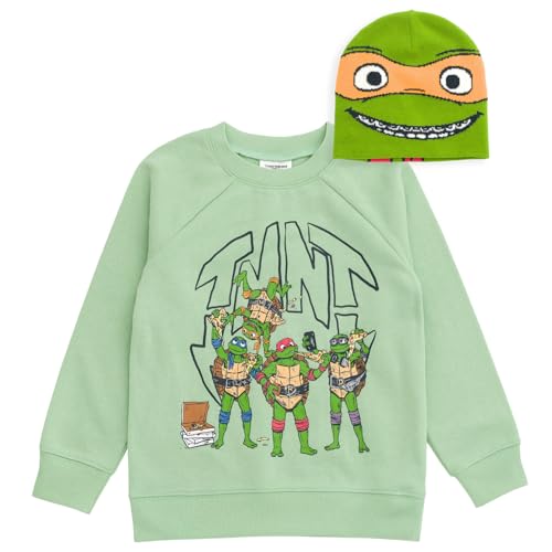 Teenage Mutant Ninja Turtles Fleece Sweatshirt and Hat Toddler to Big Kid Sizes (2T - 14-16)