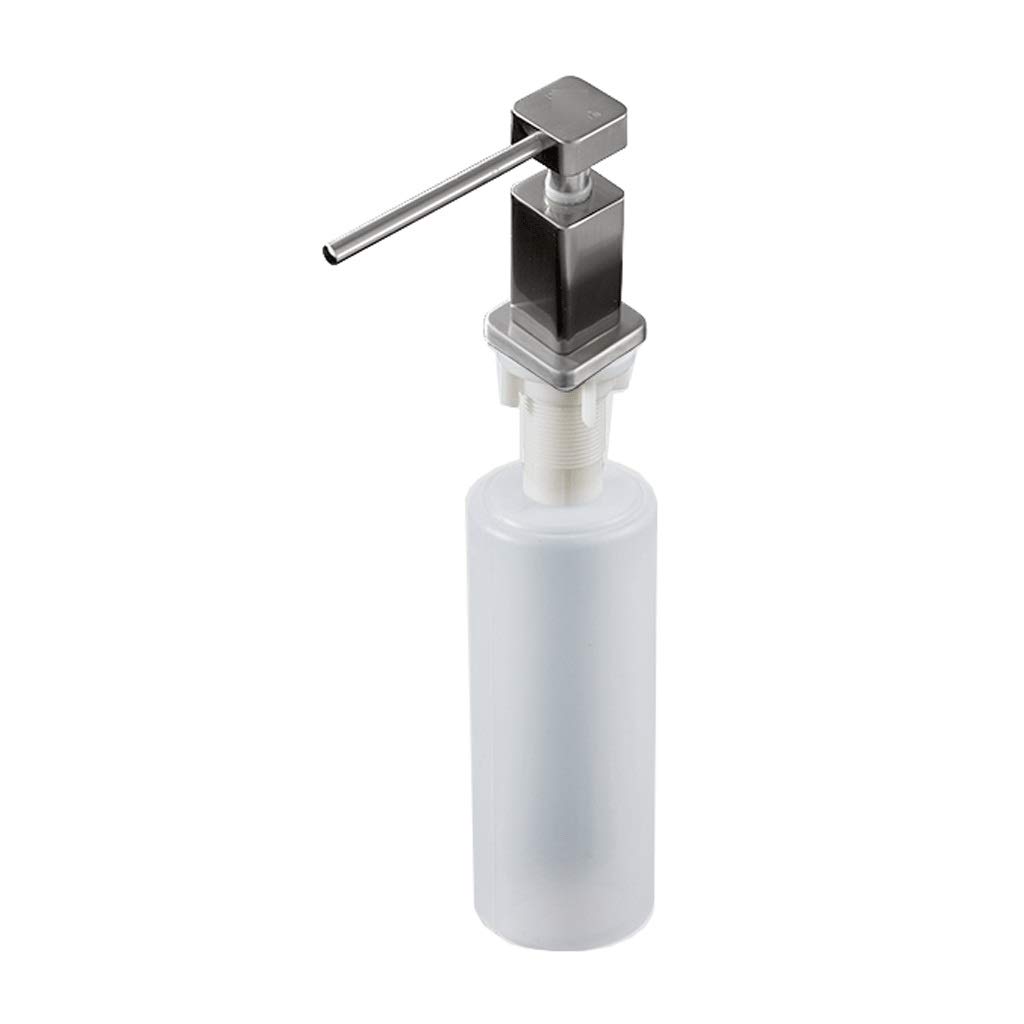 Dozownik mydła w kuchni, mosiężny blat, pompa dozująca balsam do naczyń w płynie 250 ML / 8.4 uncji Butelka na mydło Wbudowana ręczna pompa do zlewozmywaka Dozowniki mydła