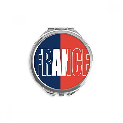 Miroir de poche drapeau France pour vos retouches maquillage en voyage