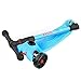 Allek Kick Scooter B02, Lean 'N Glide Scooter with Extra Wide PU Light-Up Wheels and 4 Adjustable Heights for Children from 3-12yrs (Aqua Blue)