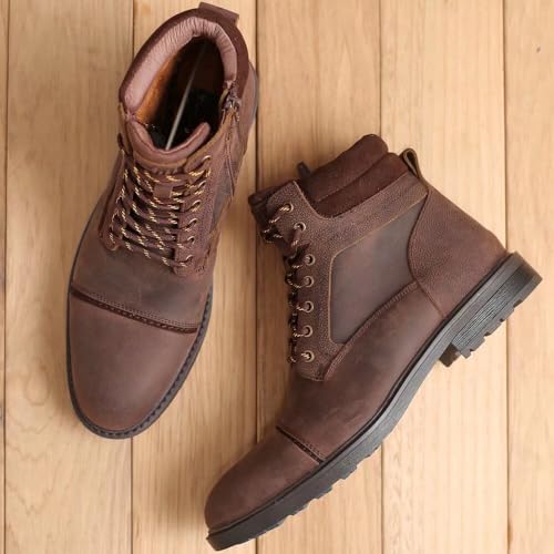Image of Arkbird Mens Chelsea Boots, Stylish and Comfort Leather Chukka Ankle Boots with Zipper