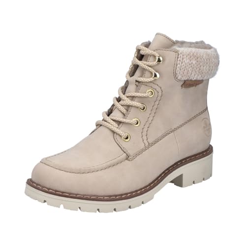 Bottes à lacets Rieker Femme Y9127 en noir élégant confort quotidien