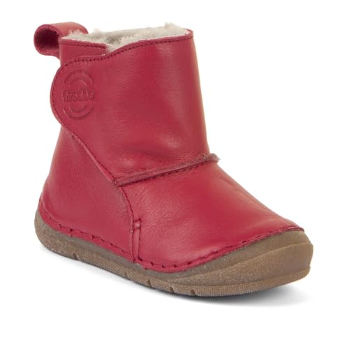 Froddo G2160082-4 Botines Infantiles Invierno Rojo Piel Natural Ligeros Transpirable Estable Antideslizante Forma Anatómica Cómodo Cómodo, rojo, 29 EU