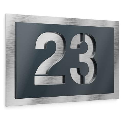 Placa de casa personalizable de acero inoxidable Cover