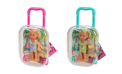 Muñeca Evi Love Travel en maleta rodante 12 cm miniatura 1