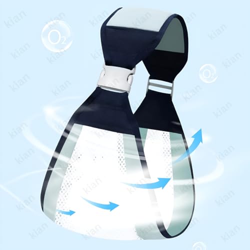 Image of Kian Baby Sling Carrier Wrap Cotton, Breastfeeding and Stroller Cover Adjustable for Newborn Baby up to 20kg - Special Carrier /Sling for PREMIE BabiesBreathable Mesh Baby Sling Carrier with Adjustable Strap (multi color )